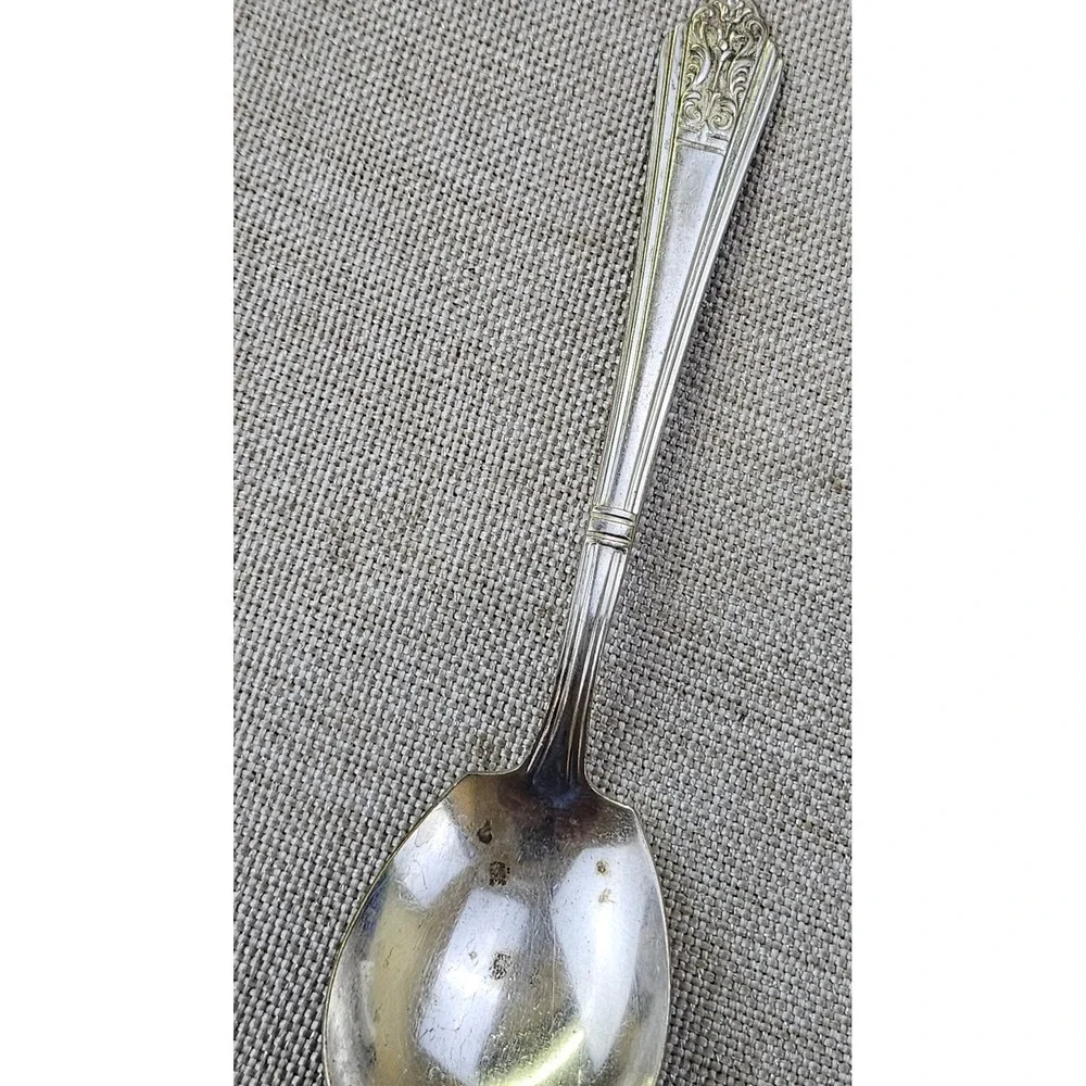 Gerber Rogers Bros Winthrop Silver Plate Baby Spoon Set 4pc Vintage Flatware